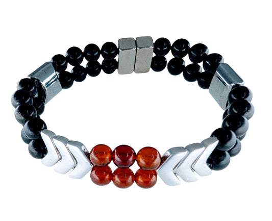 Aura Armor - Shungite Warrior Magnetic Protection Bracelet - EnergyofTribe