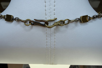 Angel Blade Pyrite, Amber, Garnet, and Shungite Spiritual Necklace