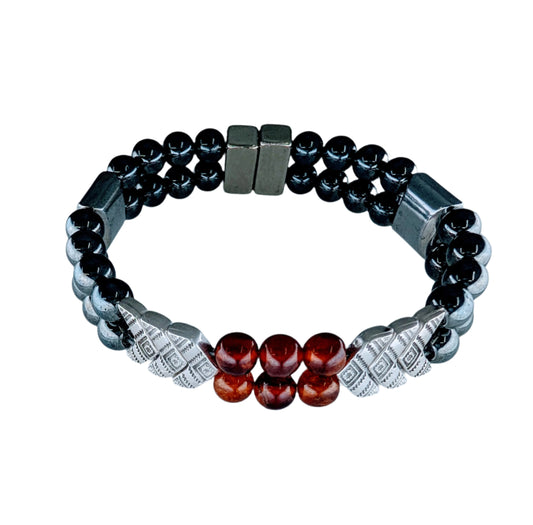 Aura Armor - Hematite Warrior Magnetic Protection Bracelet