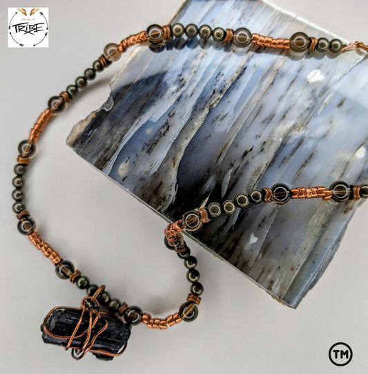 Exquisite Unisex Smokey Copper Necklace